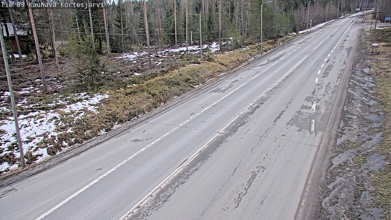 Weather Camera Image Road 63 Kauhava Kortesjärvi, Kauhava, Etelä-Pohjanmaa