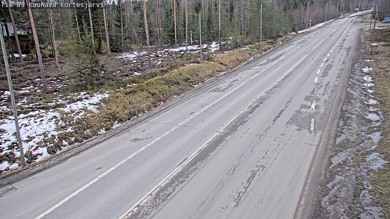 Weather Camera Image Road 63 Kauhava Kortesjärvi, Kauhava, Etelä-Pohjanmaa
