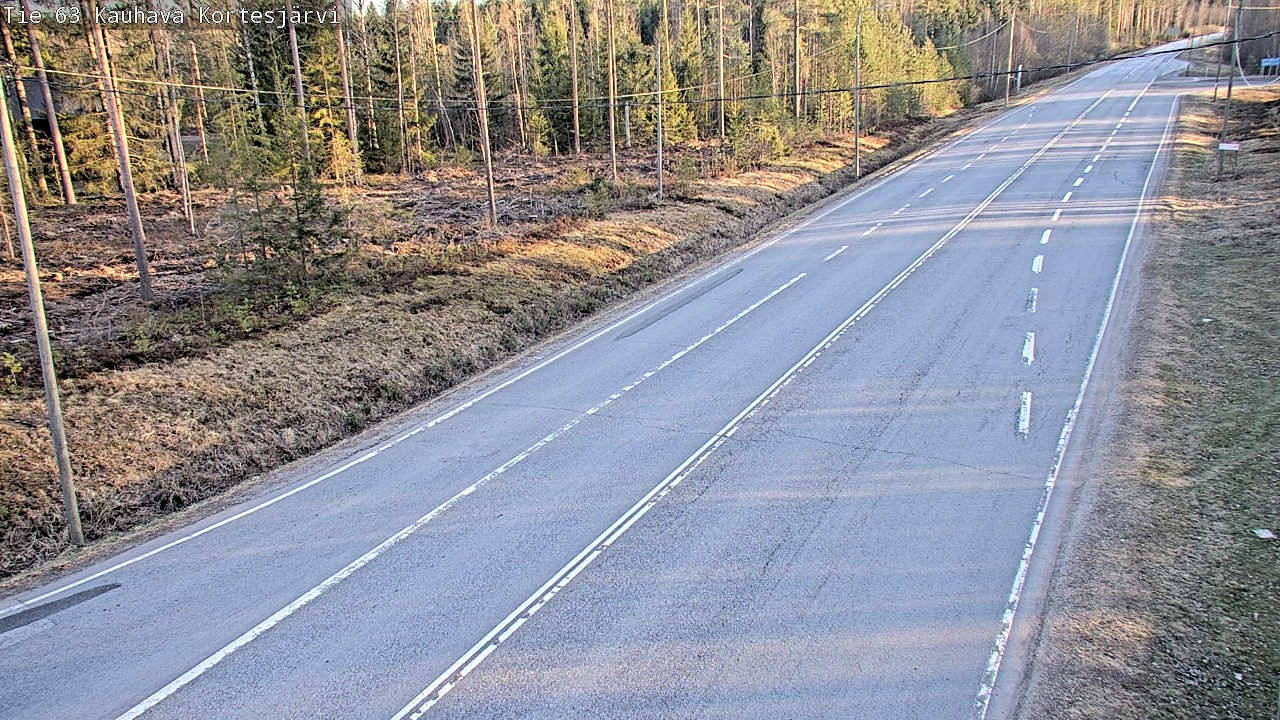 Weather Camera Image Väg 63 Kauhava Kortesjärvi, Kauhava, Etelä-Pohjanmaa
