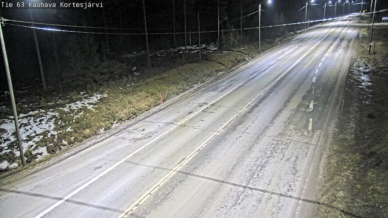Weather Camera Image Väg 63 Kauhava Kortesjärvi, Kauhava, Etelä-Pohjanmaa