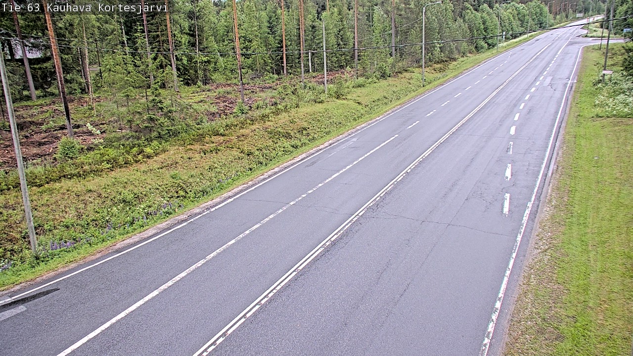 Weather Camera Image Road 63 Kauhava Kortesjärvi, Kauhava, Etelä-Pohjanmaa