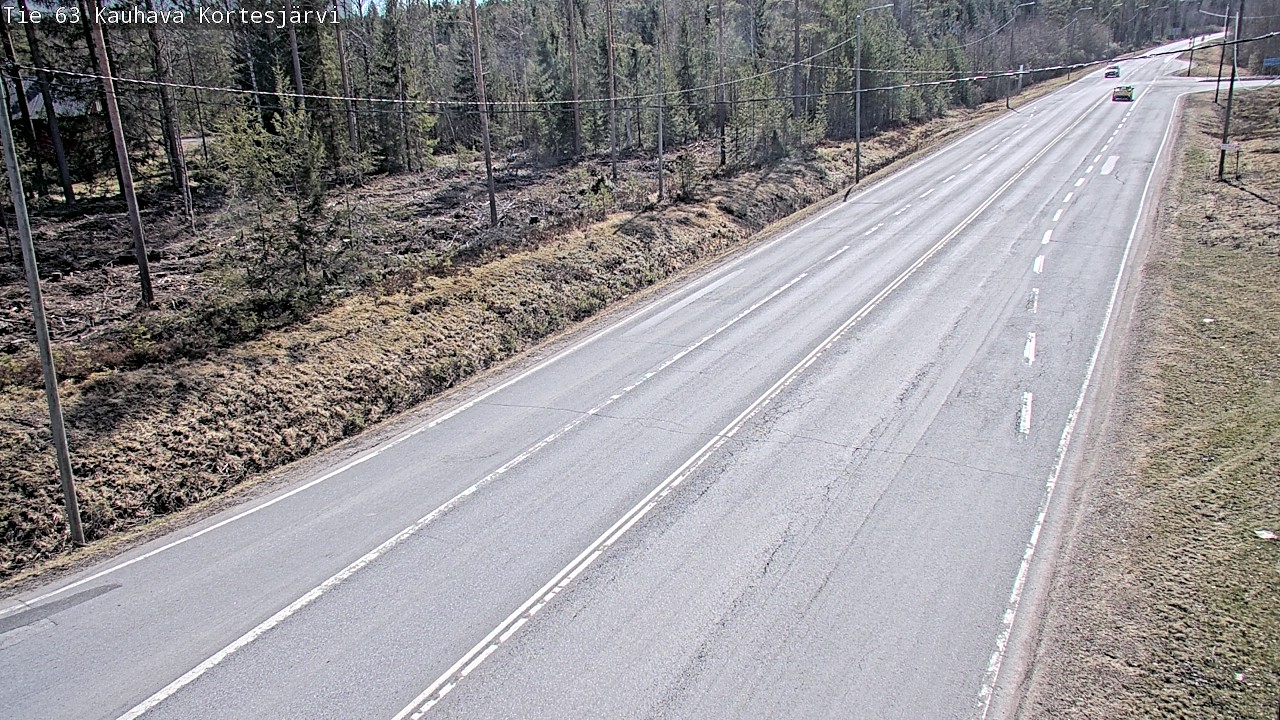 Weather Camera Image Väg 63 Kauhava Kortesjärvi, Kauhava, Etelä-Pohjanmaa