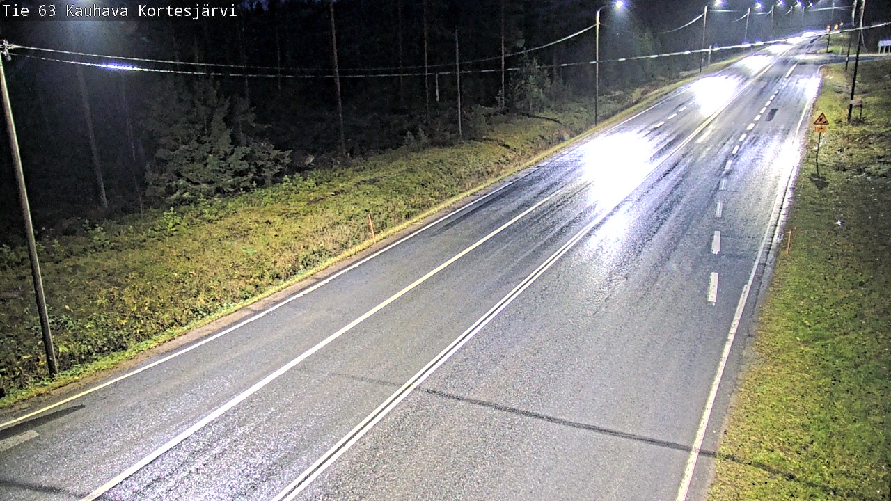 Weather Camera Image Road 63 Kauhava Kortesjärvi, Kauhava, Etelä-Pohjanmaa