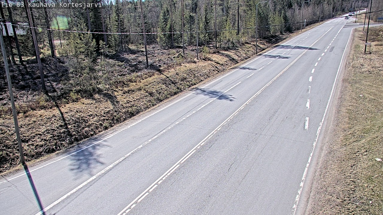 Weather Camera Image Väg 63 Kauhava Kortesjärvi, Kauhava, Etelä-Pohjanmaa