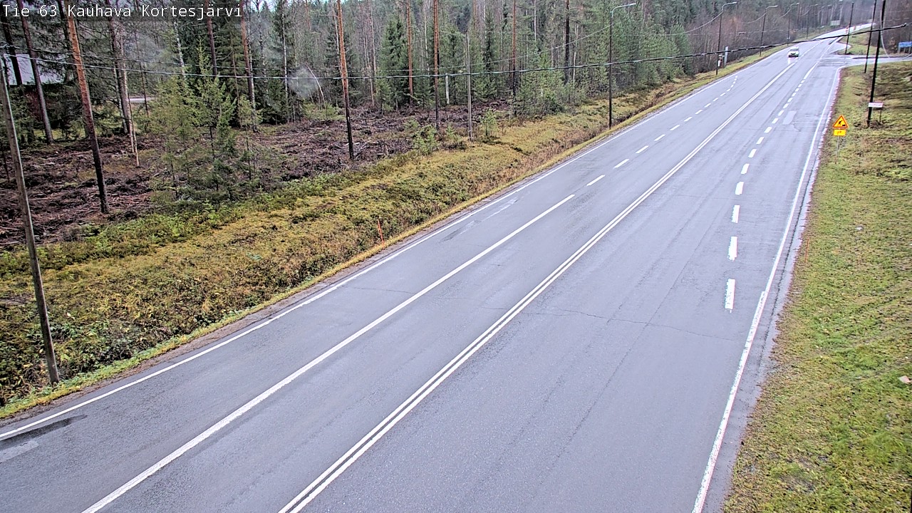 Weather Camera Image Road 63 Kauhava Kortesjärvi, Kauhava, Etelä-Pohjanmaa