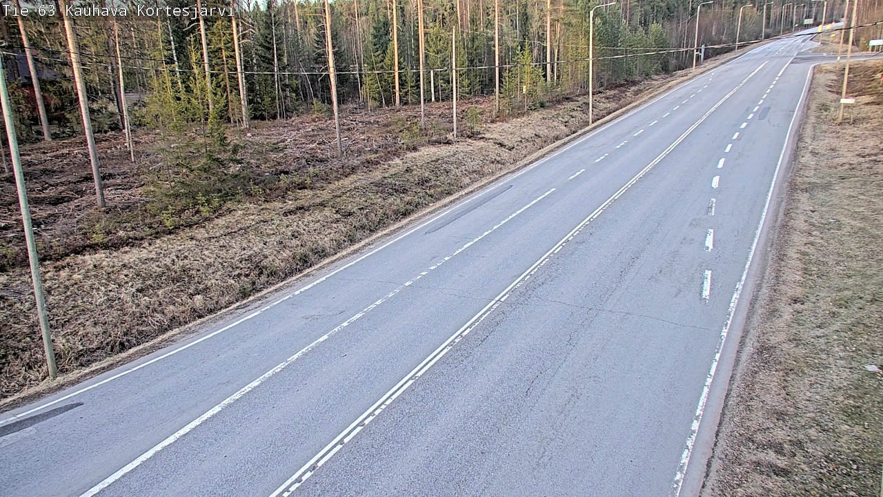 Weather Camera Image Väg 63 Kauhava Kortesjärvi, Kauhava, Etelä-Pohjanmaa