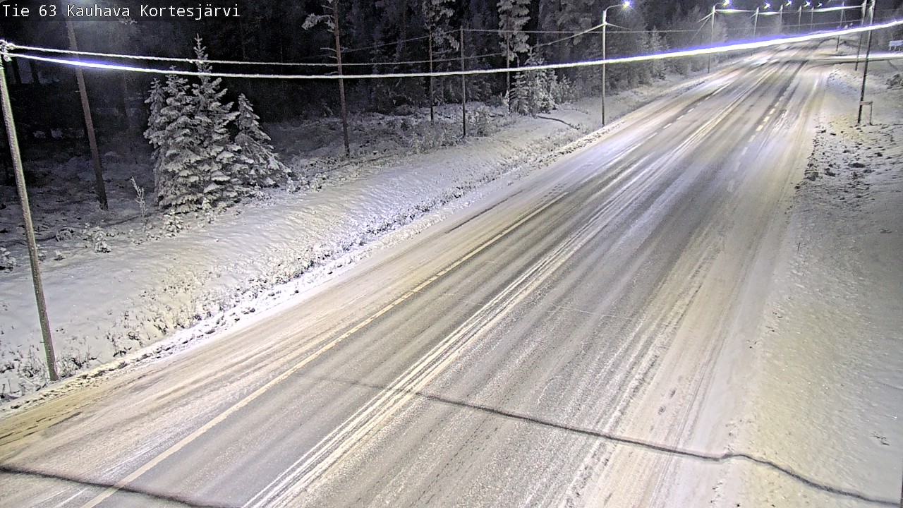 Weather Camera Image Road 63 Kauhava Kortesjärvi, Kauhava, Etelä-Pohjanmaa