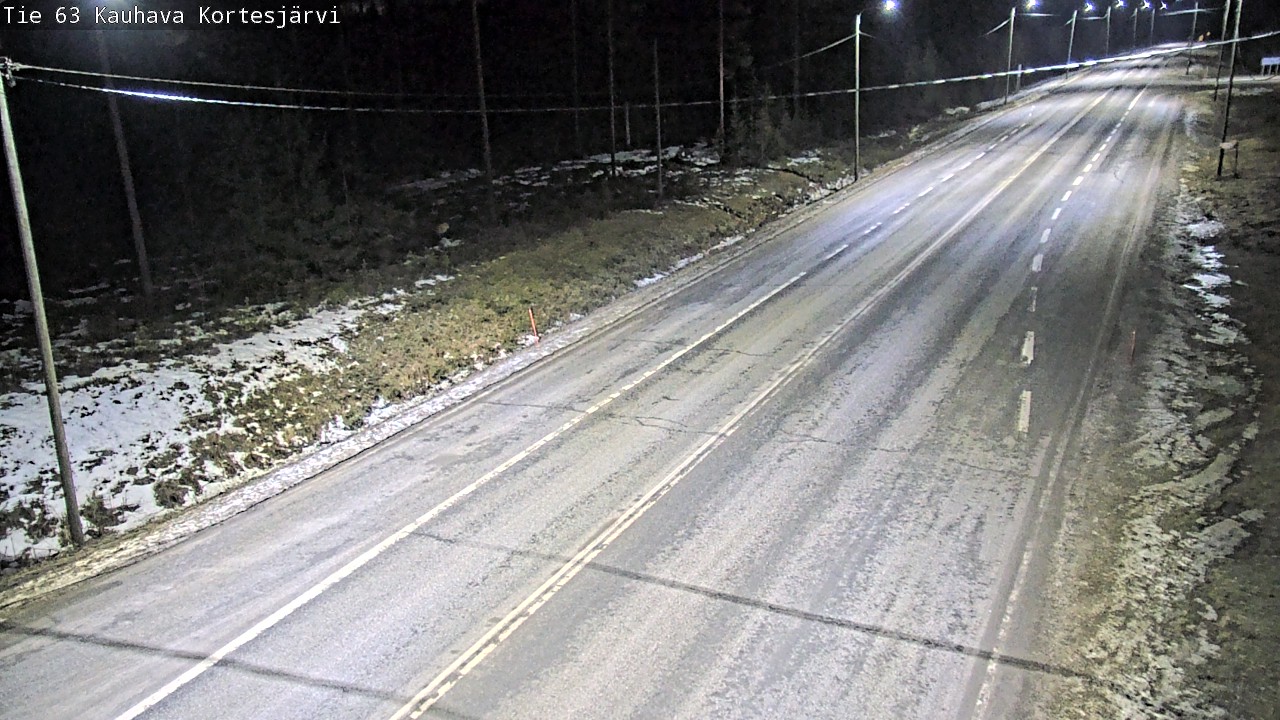 Weather Camera Image Road 63 Kauhava Kortesjärvi, Kauhava, Etelä-Pohjanmaa