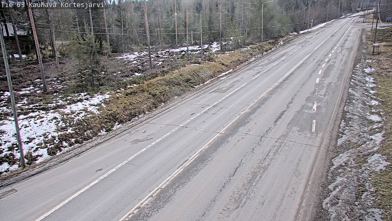 Weather Camera Image Road 63 Kauhava Kortesjärvi, Kauhava, Etelä-Pohjanmaa