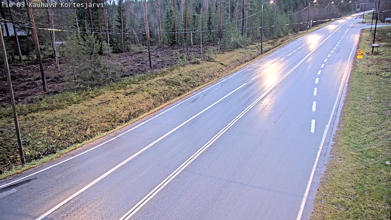 Weather Camera Image Road 63 Kauhava Kortesjärvi, Kauhava, Etelä-Pohjanmaa