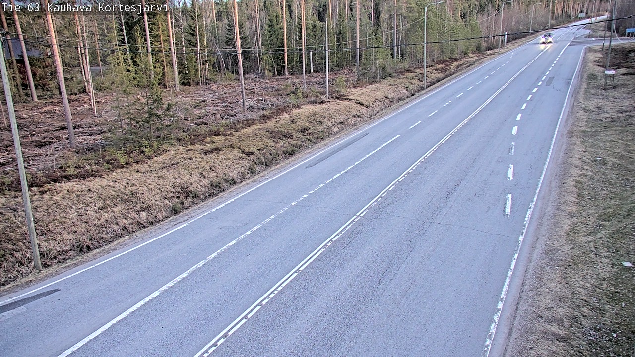 Weather Camera Image Väg 63 Kauhava Kortesjärvi, Kauhava, Etelä-Pohjanmaa