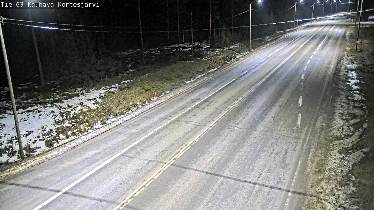 Weather Camera Image Road 63 Kauhava Kortesjärvi, Kauhava, Etelä-Pohjanmaa