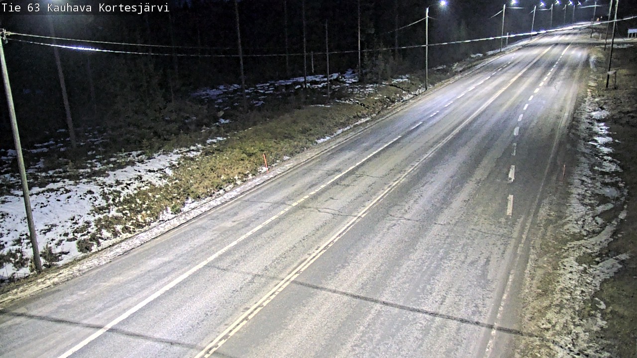 Weather Camera Image Road 63 Kauhava Kortesjärvi, Kauhava, Etelä-Pohjanmaa