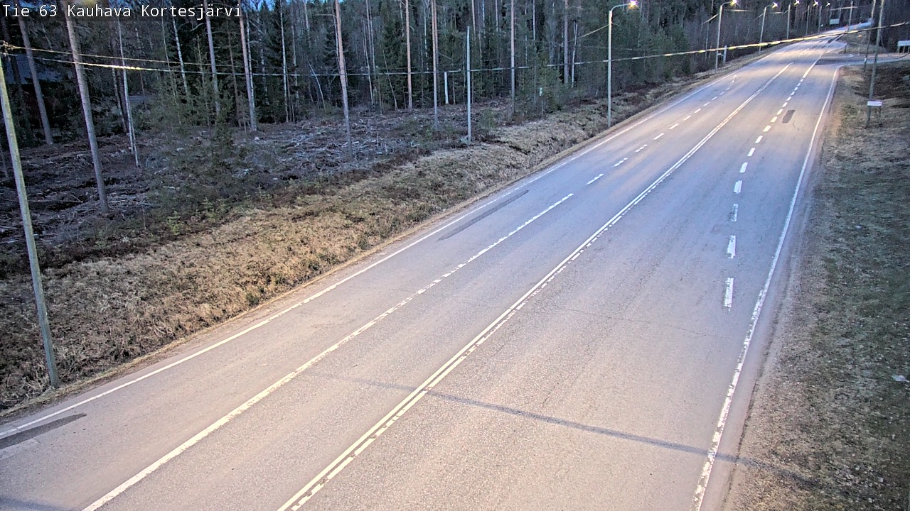 Weather Camera Image Road 63 Kauhava Kortesjärvi, Kauhava, Etelä-Pohjanmaa