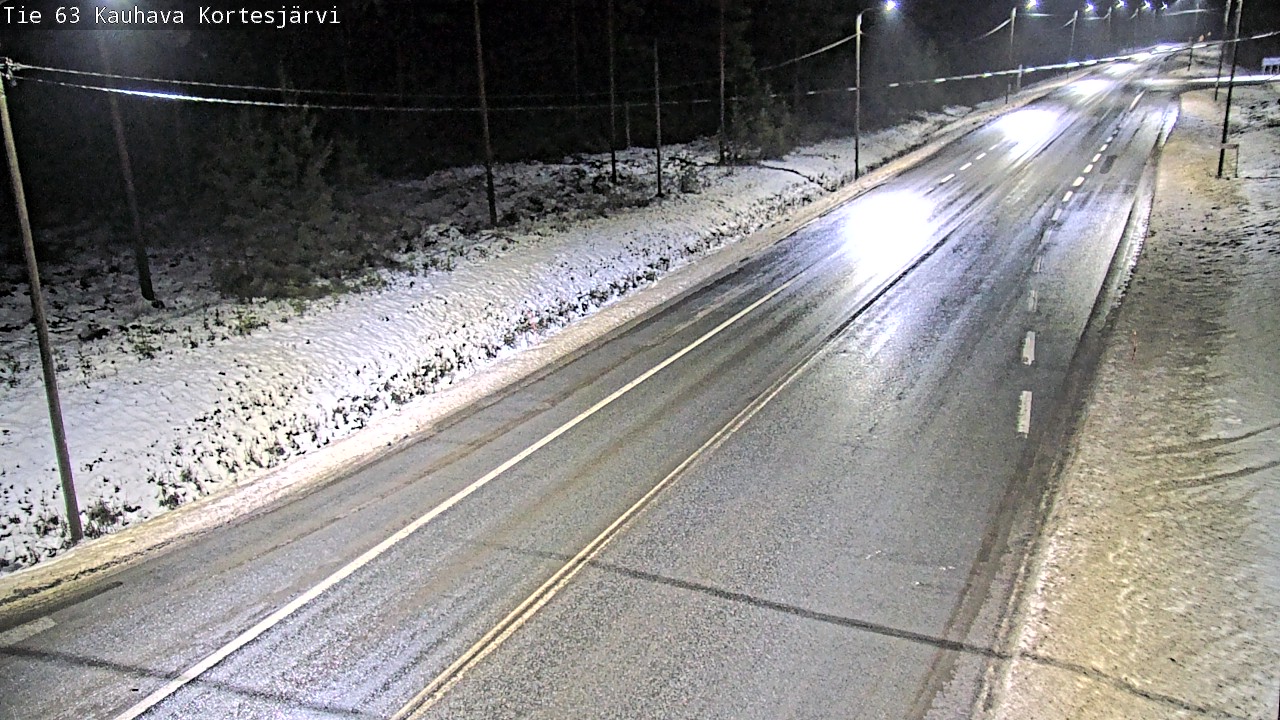 Weather Camera Image Road 63 Kauhava Kortesjärvi, Kauhava, Etelä-Pohjanmaa