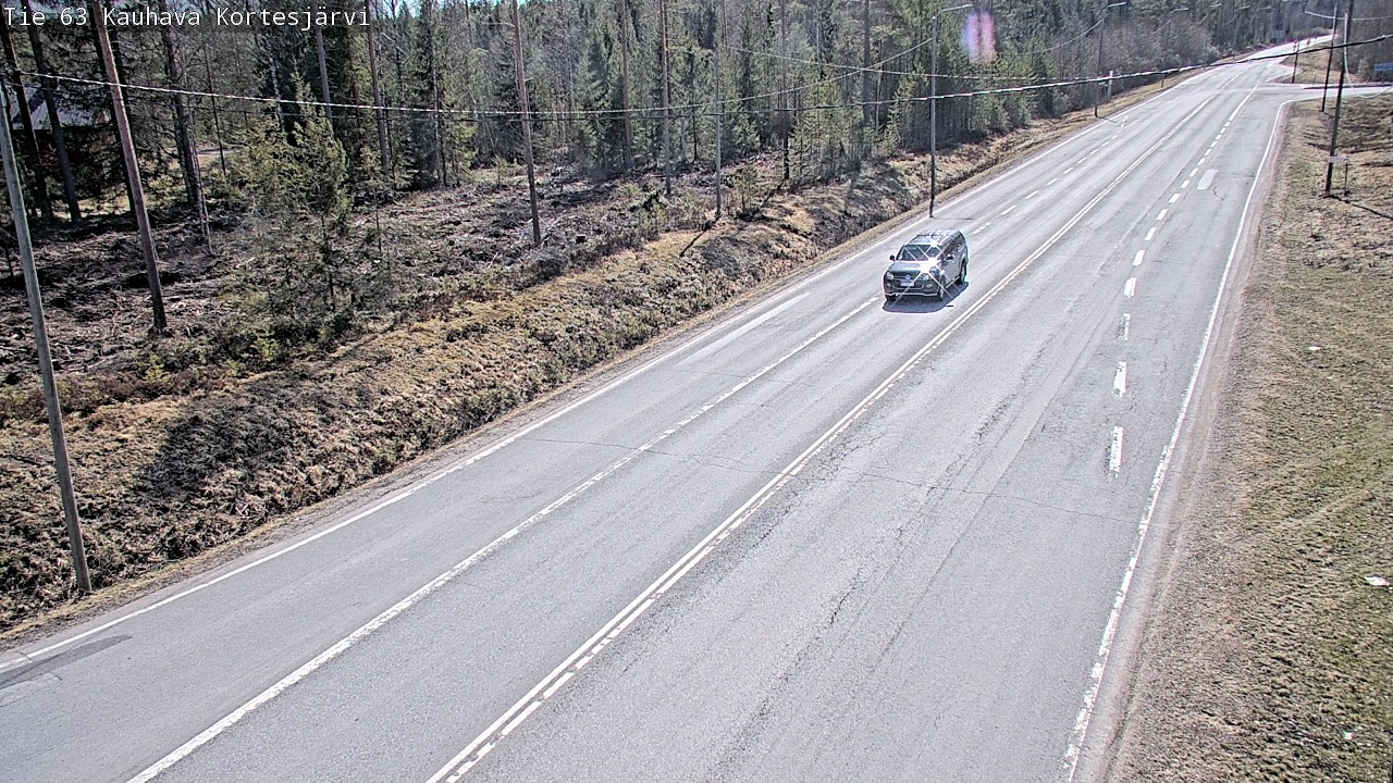 Weather Camera Image Väg 63 Kauhava Kortesjärvi, Kauhava, Etelä-Pohjanmaa