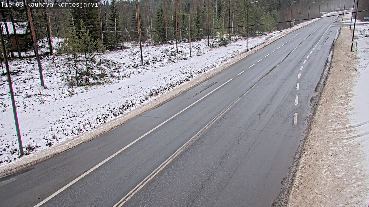 Weather Camera Image Road 63 Kauhava Kortesjärvi, Kauhava, Etelä-Pohjanmaa