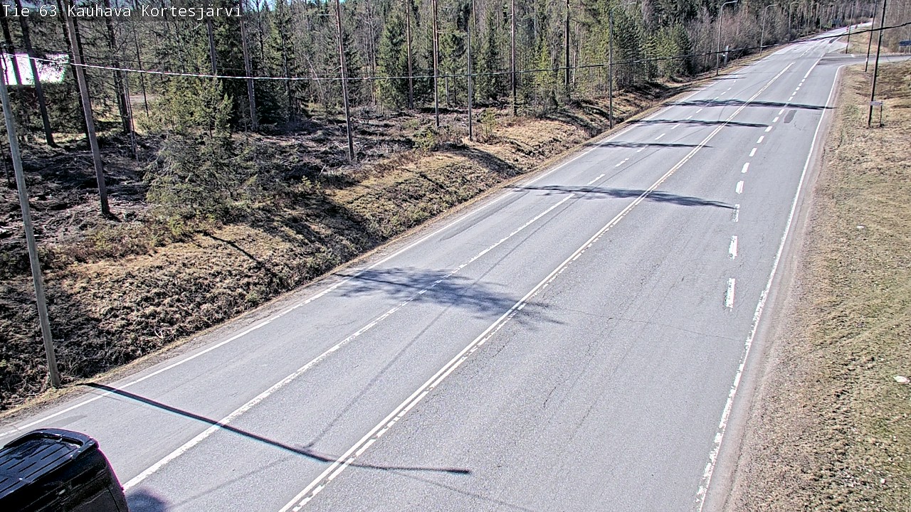 Weather Camera Image Väg 63 Kauhava Kortesjärvi, Kauhava, Etelä-Pohjanmaa
