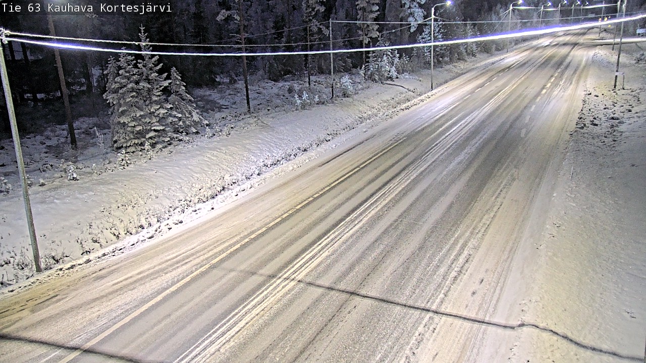Weather Camera Image Road 63 Kauhava Kortesjärvi, Kauhava, Etelä-Pohjanmaa