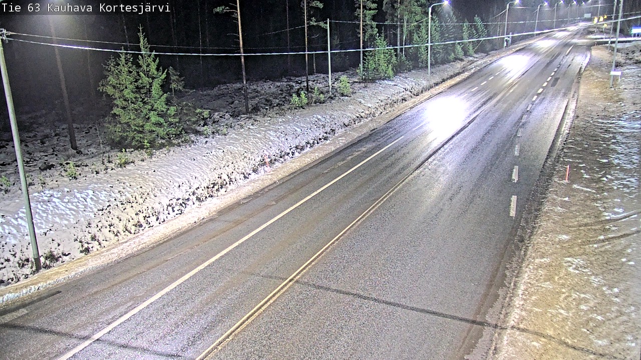 Weather Camera Image Road 63 Kauhava Kortesjärvi, Kauhava, Etelä-Pohjanmaa