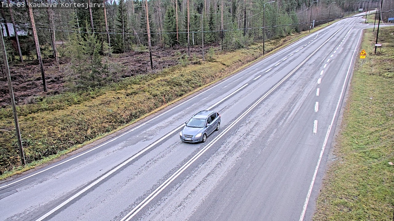 Weather Camera Image Väg 63 Kauhava Kortesjärvi, Kauhava, Etelä-Pohjanmaa