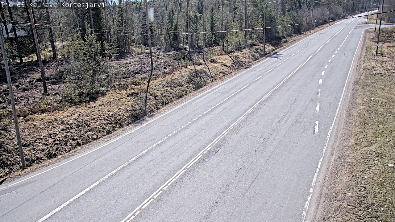 Weather Camera Image Väg 63 Kauhava Kortesjärvi, Kauhava, Etelä-Pohjanmaa