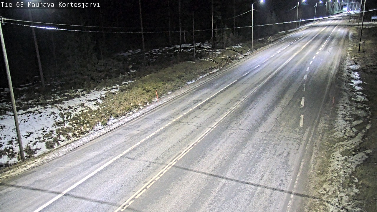 Weather Camera Image Road 63 Kauhava Kortesjärvi, Kauhava, Etelä-Pohjanmaa