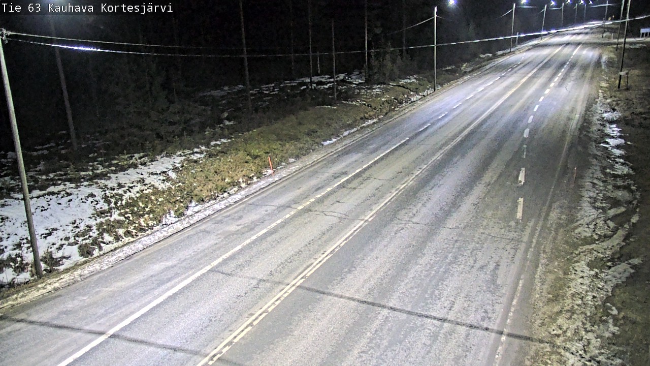 Weather Camera Image Road 63 Kauhava Kortesjärvi, Kauhava, Etelä-Pohjanmaa
