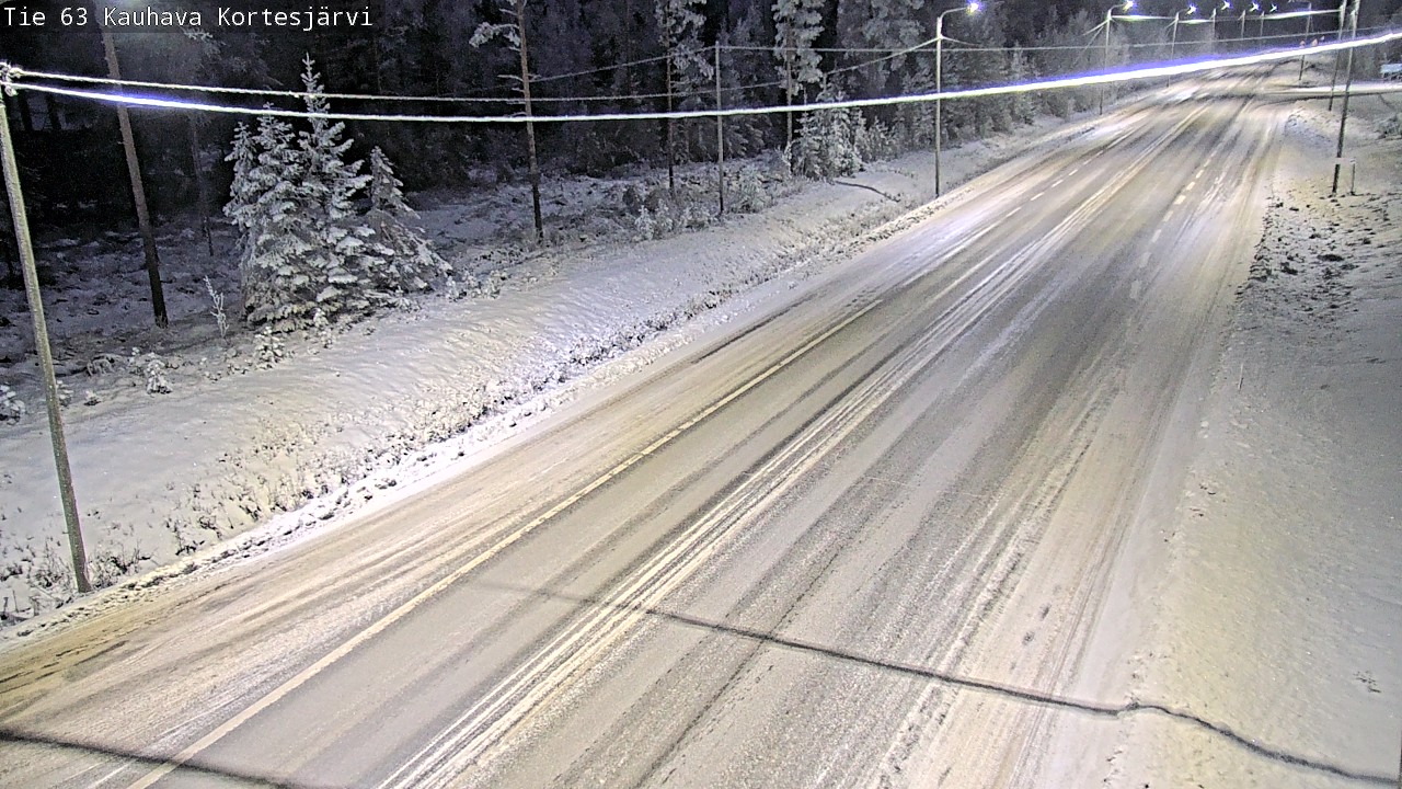 Weather Camera Image Väg 63 Kauhava Kortesjärvi, Kauhava, Etelä-Pohjanmaa