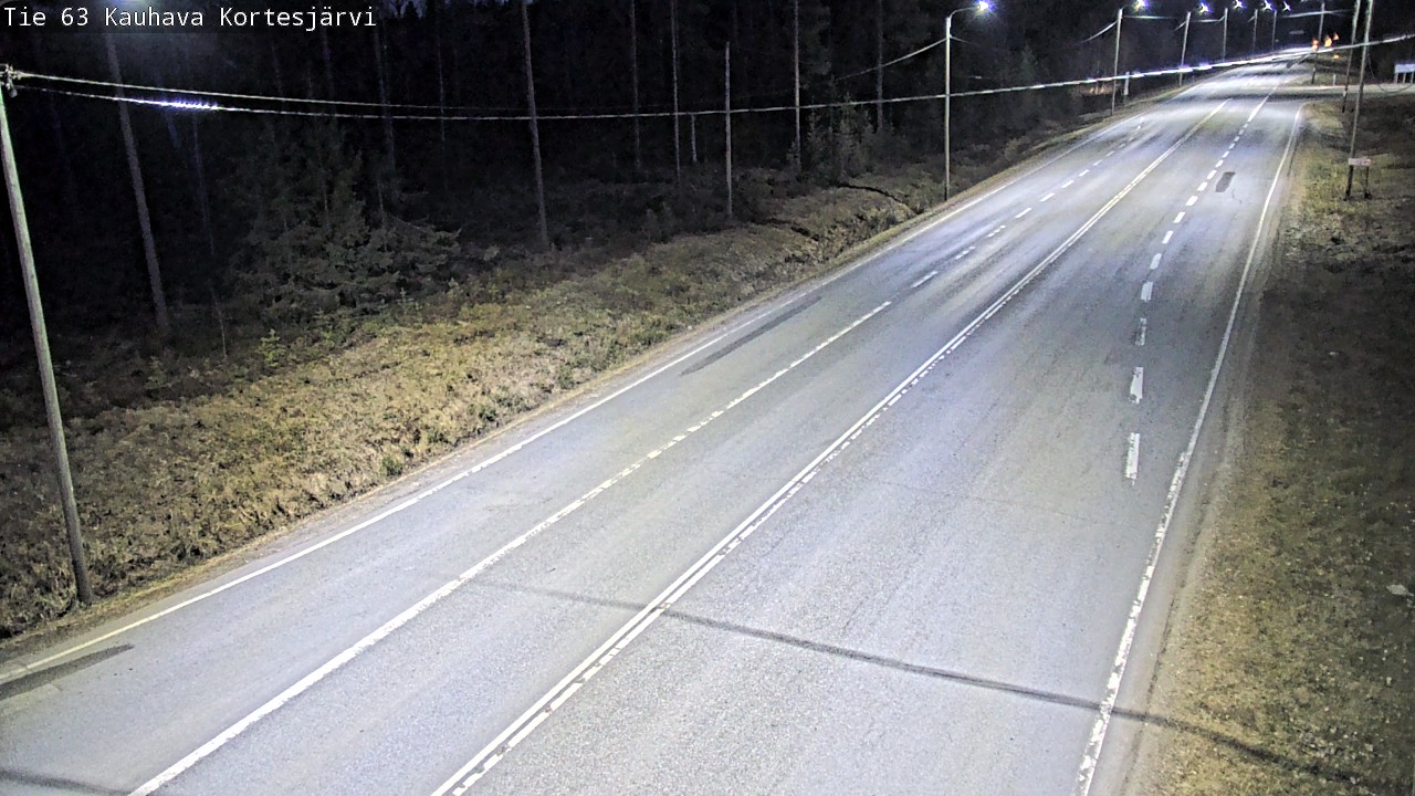 Weather Camera Image Väg 63 Kauhava Kortesjärvi, Kauhava, Etelä-Pohjanmaa