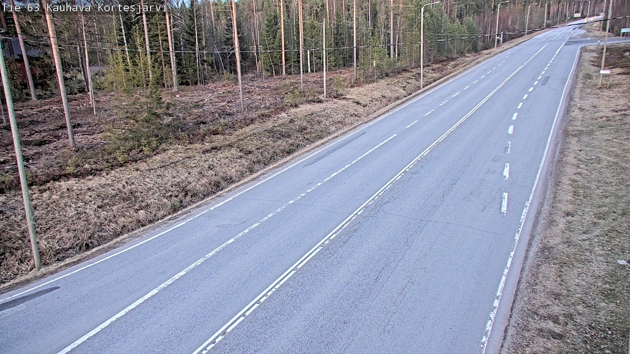 Weather Camera Image Väg 63 Kauhava Kortesjärvi, Kauhava, Etelä-Pohjanmaa