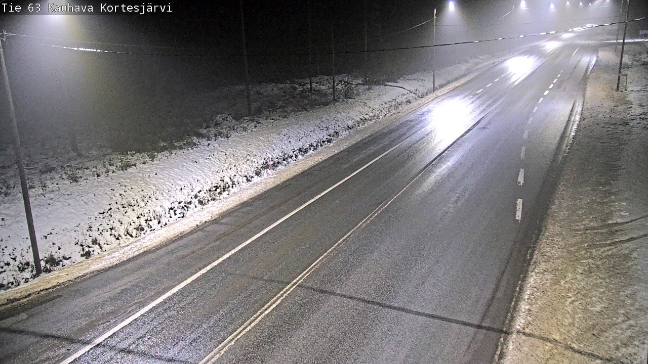Weather Camera Image Road 63 Kauhava Kortesjärvi, Kauhava, Etelä-Pohjanmaa