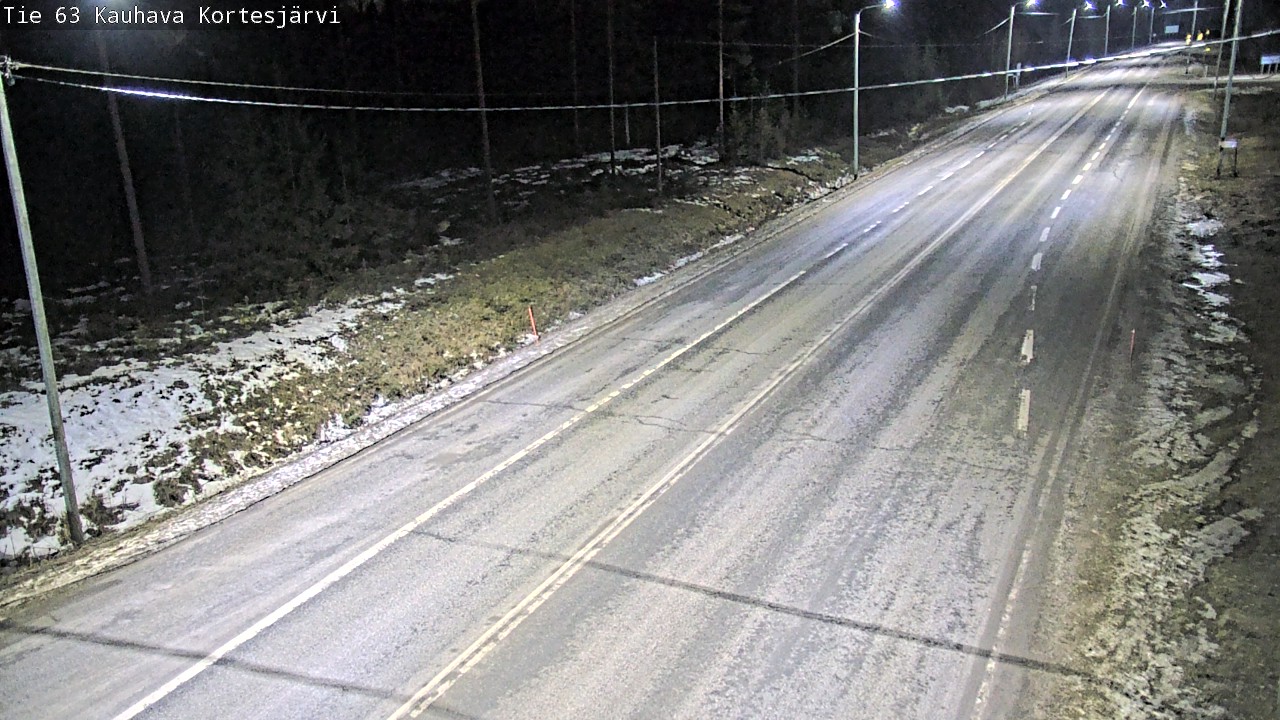 Weather Camera Image Road 63 Kauhava Kortesjärvi, Kauhava, Etelä-Pohjanmaa