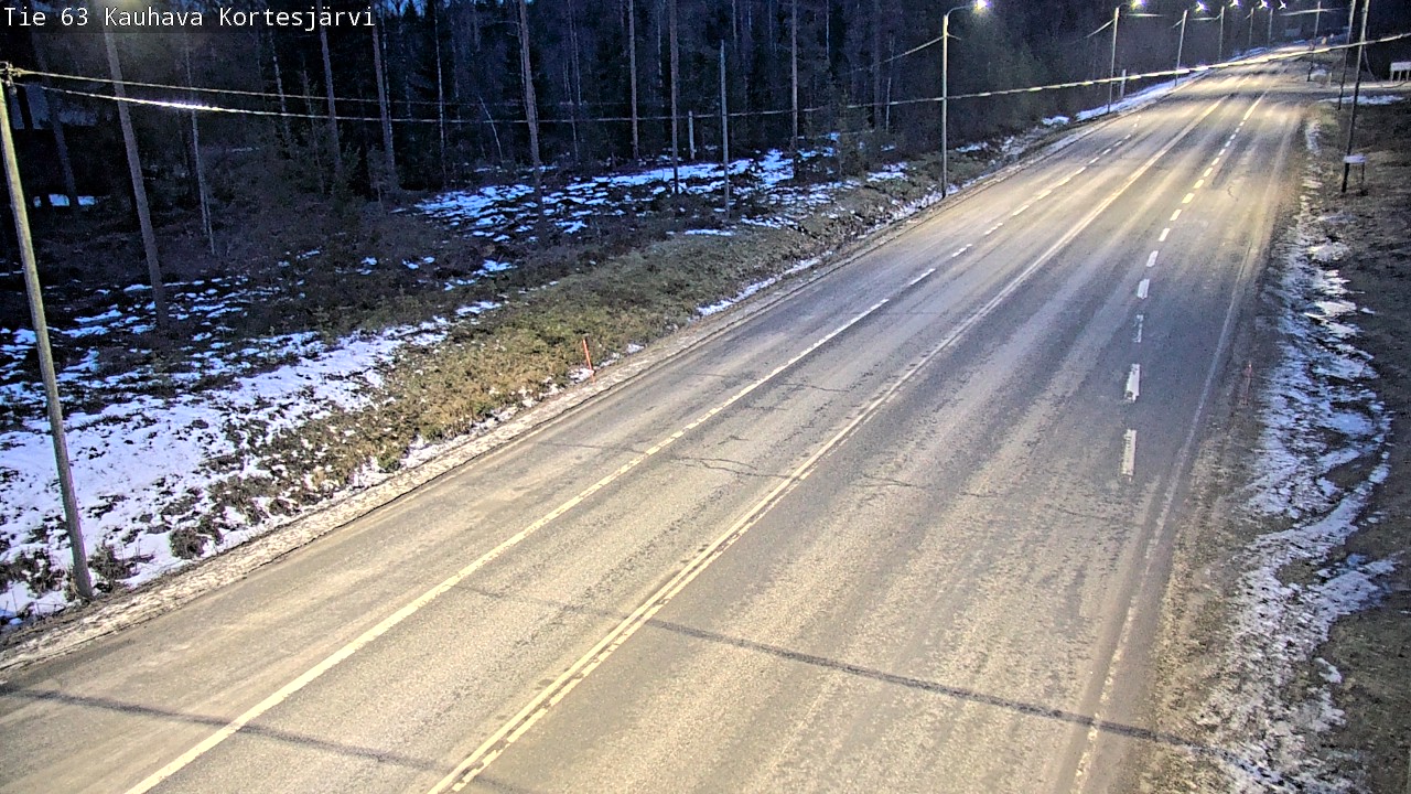 Weather Camera Image Road 63 Kauhava Kortesjärvi, Kauhava, Etelä-Pohjanmaa