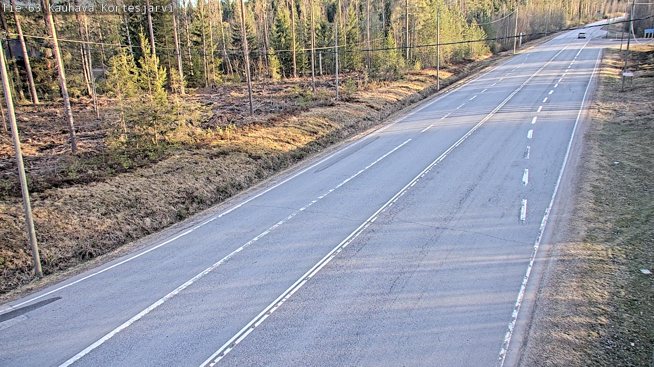 Weather Camera Image Väg 63 Kauhava Kortesjärvi, Kauhava, Etelä-Pohjanmaa