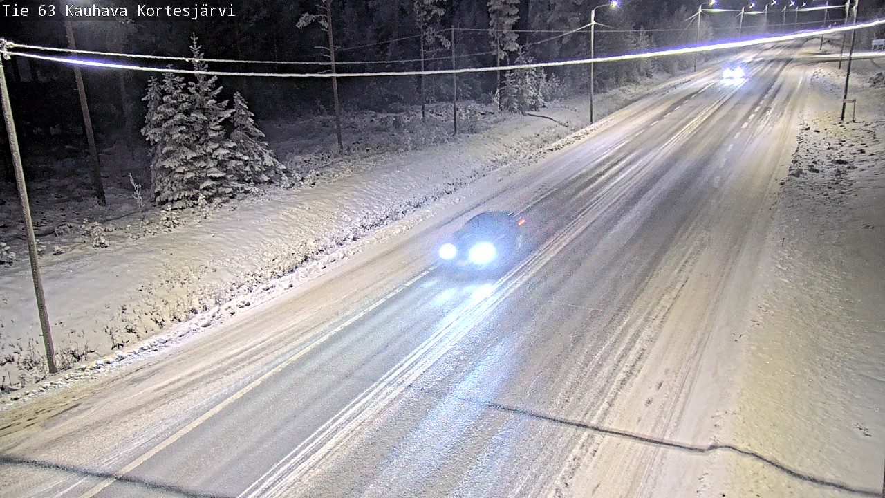 Weather Camera Image Road 63 Kauhava Kortesjärvi, Kauhava, Etelä-Pohjanmaa