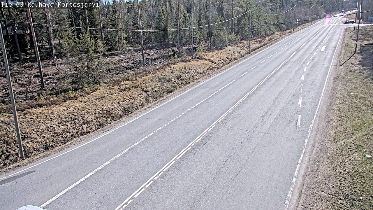 Weather Camera Image Väg 63 Kauhava Kortesjärvi, Kauhava, Etelä-Pohjanmaa