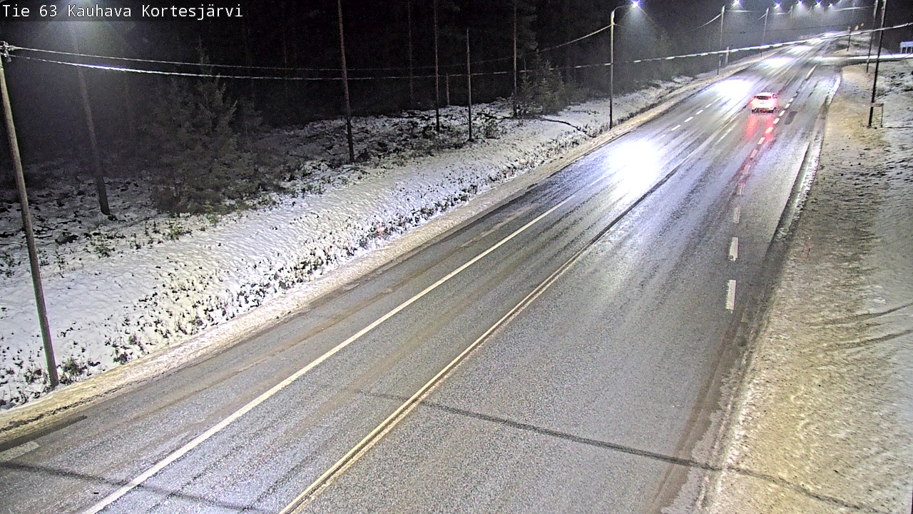 Weather Camera Image Road 63 Kauhava Kortesjärvi, Kauhava, Etelä-Pohjanmaa