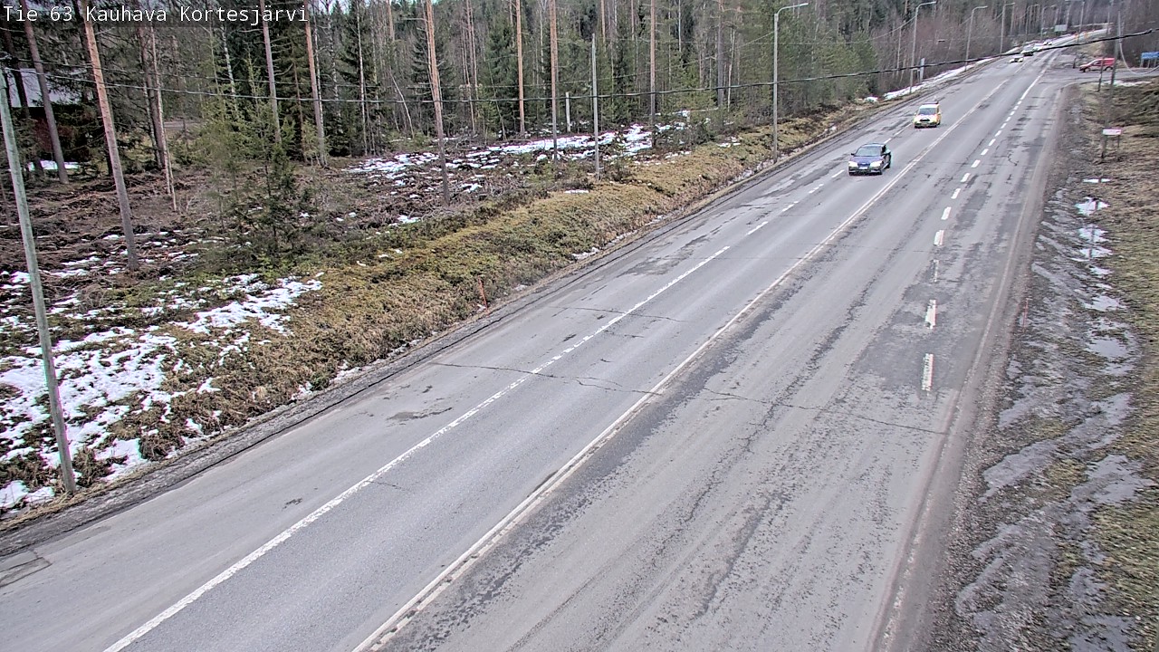Weather Camera Image Road 63 Kauhava Kortesjärvi, Kauhava, Etelä-Pohjanmaa
