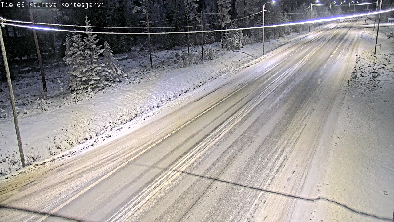 Weather Camera Image Väg 63 Kauhava Kortesjärvi, Kauhava, Etelä-Pohjanmaa
