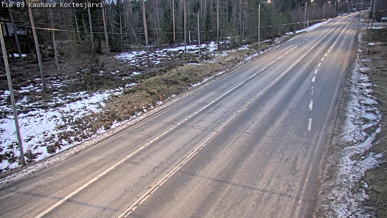 Weather Camera Image Road 63 Kauhava Kortesjärvi, Kauhava, Etelä-Pohjanmaa