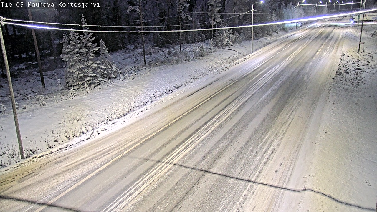Weather Camera Image Road 63 Kauhava Kortesjärvi, Kauhava, Etelä-Pohjanmaa