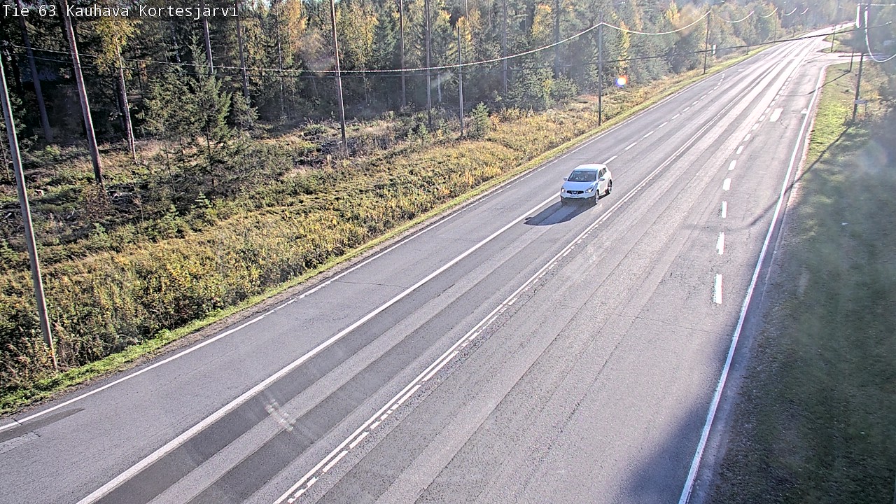 Weather Camera Image Road 63 Kauhava Kortesjärvi, Kauhava, Etelä-Pohjanmaa