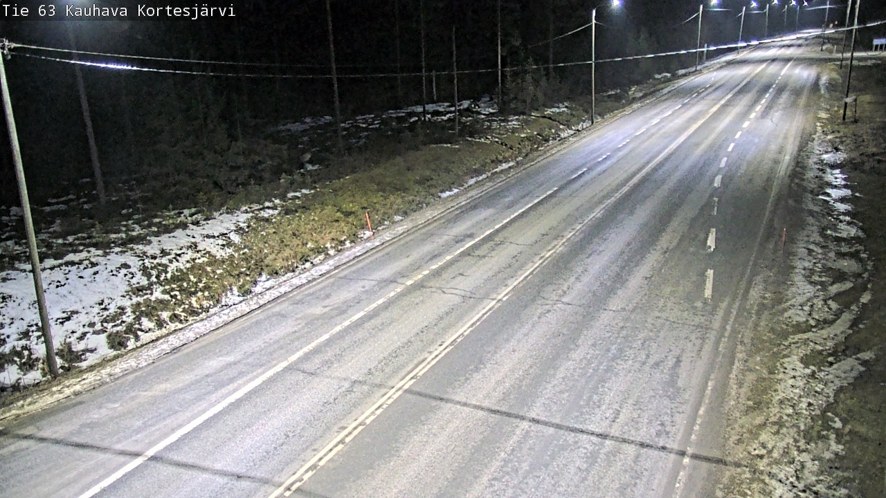 Weather Camera Image Road 63 Kauhava Kortesjärvi, Kauhava, Etelä-Pohjanmaa