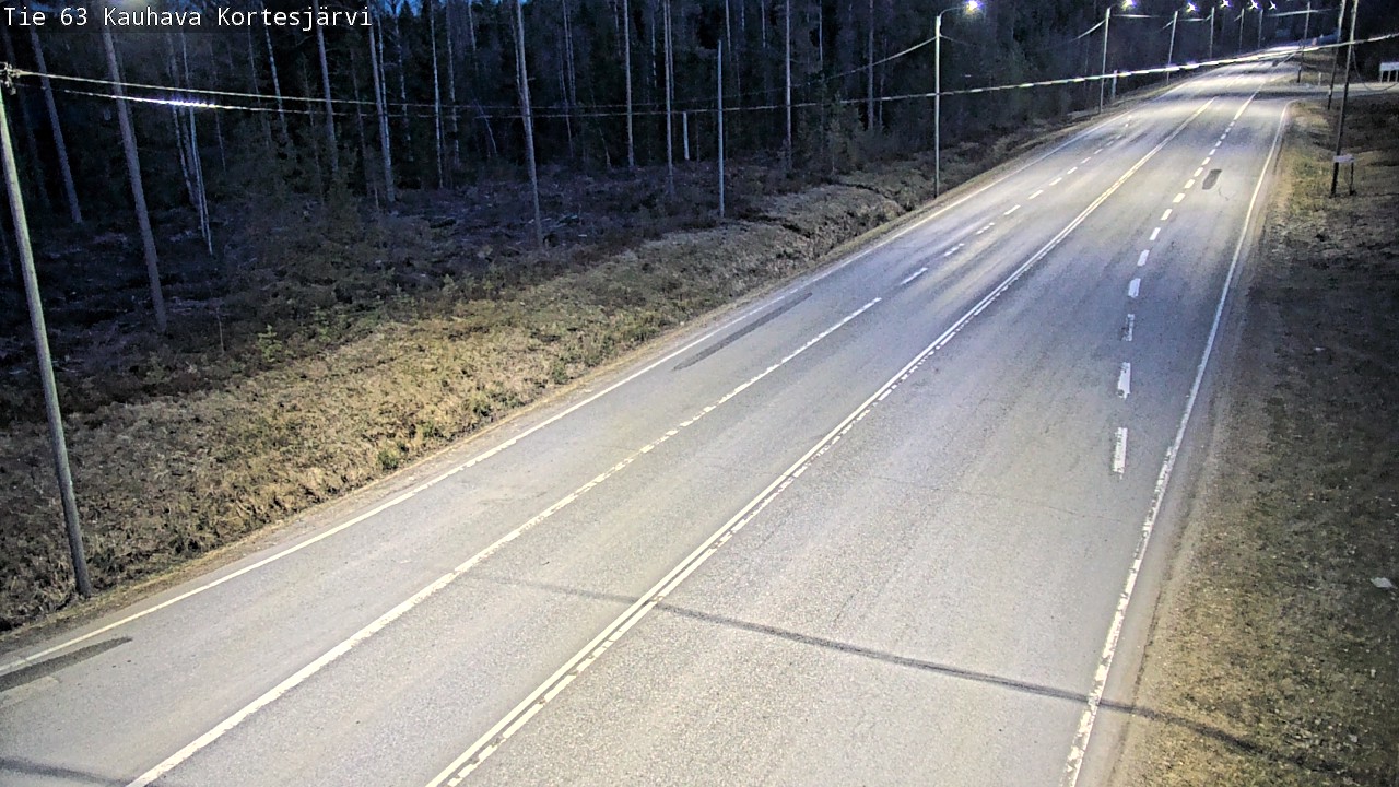 Weather Camera Image Väg 63 Kauhava Kortesjärvi, Kauhava, Etelä-Pohjanmaa