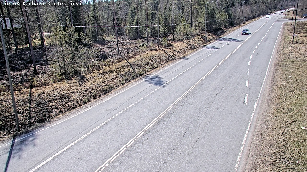 Weather Camera Image Väg 63 Kauhava Kortesjärvi, Kauhava, Etelä-Pohjanmaa