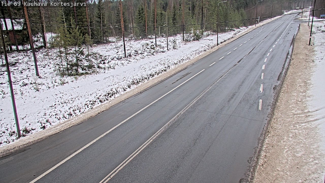 Weather Camera Image Road 63 Kauhava Kortesjärvi, Kauhava, Etelä-Pohjanmaa