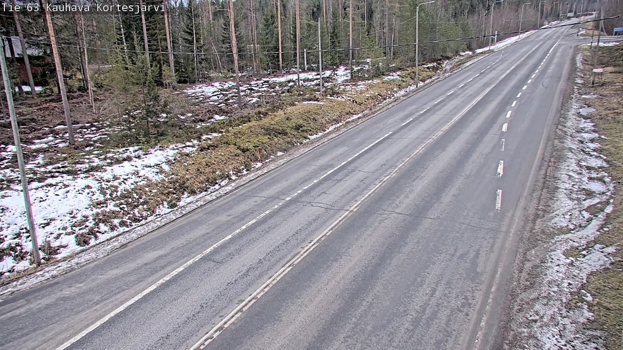 Weather Camera Image Road 63 Kauhava Kortesjärvi, Kauhava, Etelä-Pohjanmaa