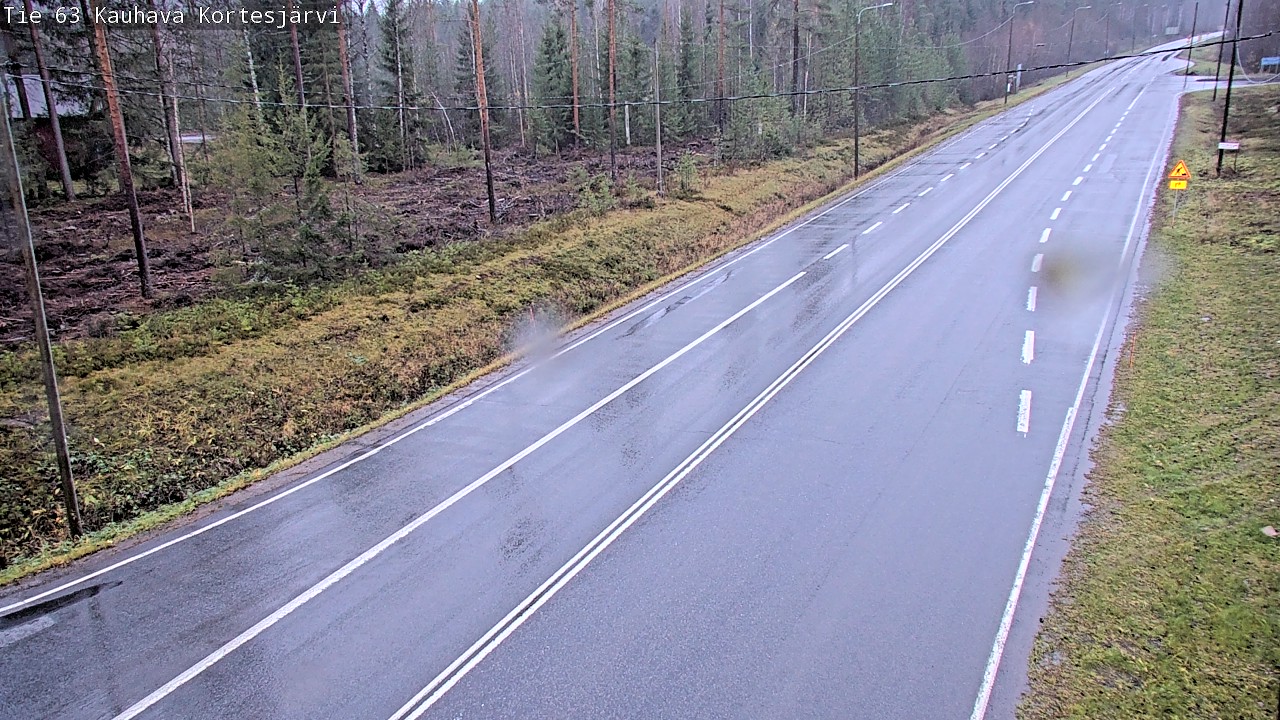 Weather Camera Image Road 63 Kauhava Kortesjärvi, Kauhava, Etelä-Pohjanmaa