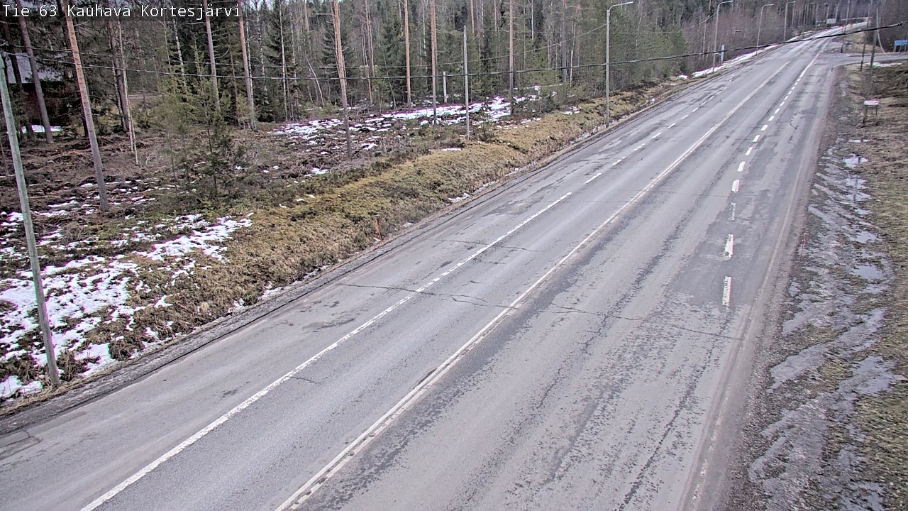 Weather Camera Image Road 63 Kauhava Kortesjärvi, Kauhava, Etelä-Pohjanmaa